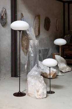 GUBI Stemlite golvlampa, 110 cm, dimbar, kiselgrå