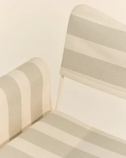 GUBI Tropique stol, klassiskt vit - Leslie Stripe 20