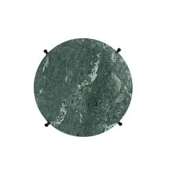 GUBI TS soffbord, 40 cm, svart - grön marmor