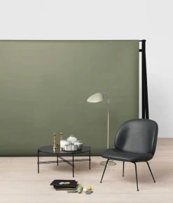 GUBI TS soffbord, 80 cm, svart - svart marmor