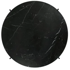 GUBI TS soffbord, 80 cm, svart - svart marmor