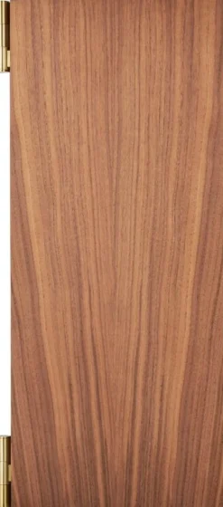 GUBI Vanity väggspegel, 2 paneler, valnöt - mässing