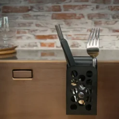 Happy Sinks Happy Sinks, bestickkorg, svart