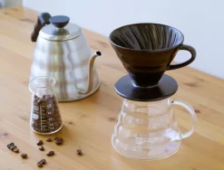 Hario Hario V60 filterhållare, storlek 02, mattsvart porslin