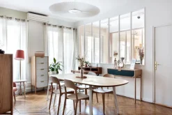 Hartô Carmen pendellampa, ny version, 90 cm, vit