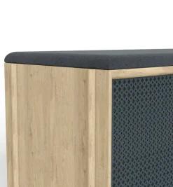 Hartô Gabin bänk, ek - skiffergrå