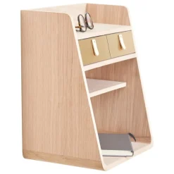 Hartô Suzon vägghylla, ek - mässing