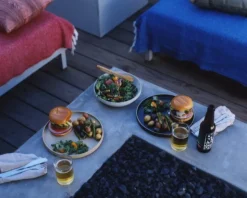 Hasami Porcelain Tallrik, 255 mm, glansig grå