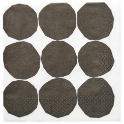 Havi Marimekko Kivet pappersservett, 20 st, svart och vit