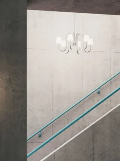 HAY Apollo ljuskrona 745, vitt opalglas