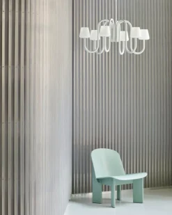 HAY Apollo ljuskrona 745, vitt opalglas