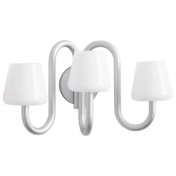 HAY Apollo vägglampa, vitt opalglas