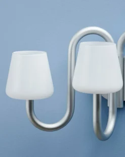 HAY Apollo vägglampa, vitt opalglas