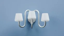 HAY Apollo vägglampa, vitt opalglas