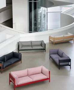 HAY Arbour Eco 3-sitssoffa, Atlas 931 - bottle green lackerad bok