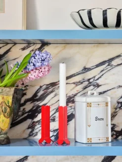 HAY Arcs ljusstake L, röd