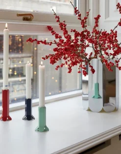 HAY Arcs ljusstake L, röd