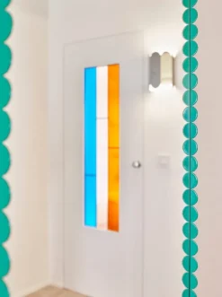 HAY Arcs Mirror rektangel, medium, grön