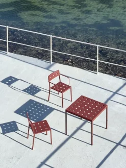 HAY Balcony lågt bord, 50 x 51,5 cm, järnröd