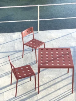 HAY Balcony lågt bord, 50 x 51,5 cm, järnröd