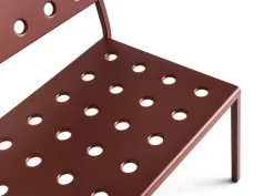 HAY Balcony Lounge bänk, 113,5 x 69 cm, järnröd