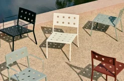 HAY Balkong lounge stol, järnröd