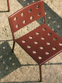 HAY Balkong lounge stol, järnröd