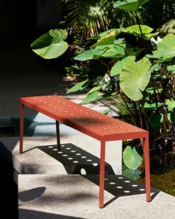 HAY Balkongbänk, 119,5 cm, järnröd