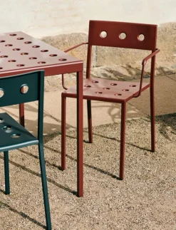 HAY Balkongbord, 190 x 87 cm, järnröd