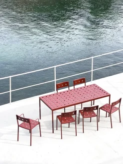 HAY Balkongbord, 190 x 87 cm, järnröd