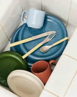 HAY Barro tallrik, set om 2, 24 cm, mörkblå