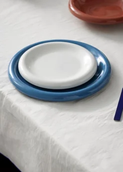 HAY Barro tallrik, set om 2, 24 cm, mörkblå