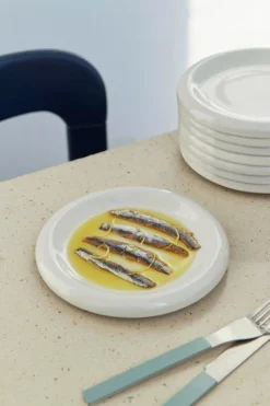 HAY Barro tallrik, set om 2, 18 cm, naturvit