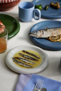 HAY Barro tallrik, set om 2, 18 cm, naturvit