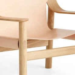 HAY Bernard fåtölj, ek - naturligt läder