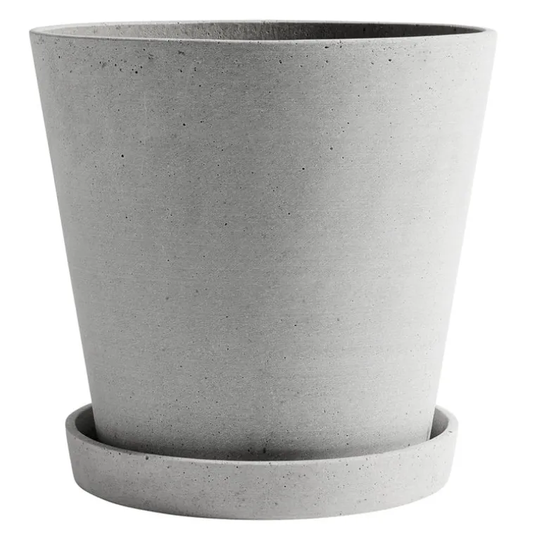 HAY Blomkruka och fat, XXL, grå