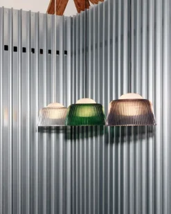 HAY Brim, pendellampa, 24,5 cm, flaskgrönt glas