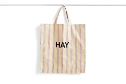 HAY Candy Stripe shoppingväska, XL, röd - gul
