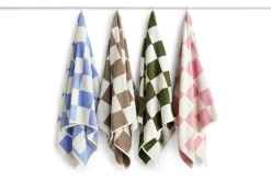 HAY Check badhandduk, 70 x 136 cm, himmelsblå