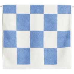 HAY Check badrumsmatta, 50 x 90 cm, himmelsblå