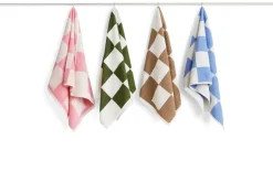 HAY Check handduk, 50 x 90 cm, himmelsblå