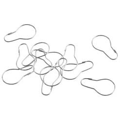 HAY Check ringar till duschdraperi, 12 st, krom