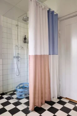 HAY Check ringar till duschdraperi, 12 st, krom