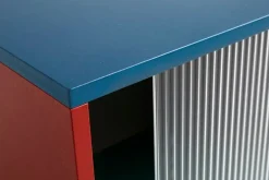 HAY Colour Cabinet m/ glasdörrar, golvstående, 180 cm, flerfärgad