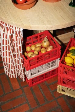 HAY Colour Crate, M, återvunnen plast, röd