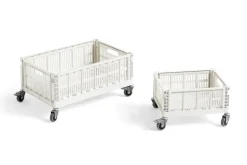HAY Colour Crate, M, återvunnen plast, off-white