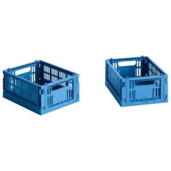 HAY Colour Crate Mini, 2-pack, electric blue