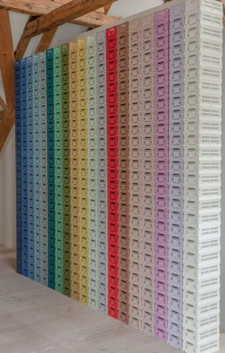 HAY Colour Crate, S, återvunnen plast, ljusblå