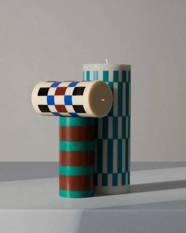 HAY Column ljus, S, grön - brun