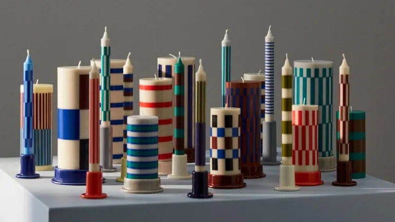 HAY Column ljus, S, grön - brun